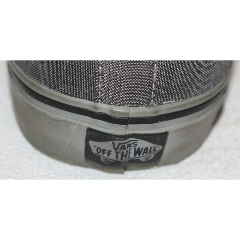 men's‎ Vans Off The Wall Bishop dark gray canvas skateboard shoes Size 12 TC6D